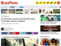 Bild zum Artikel: 31 Gründe, warum du niemals nach Thüringen fahren solltest