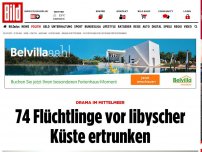 Bild zum Artikel: Drama im Mittelmeer - 74 Flüchtlinge vor libyscher Küste ertrunken