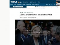 Bild zum Artikel: Streit über Kopftuch: Le Pen bricht Treffen mit Großmufti ab