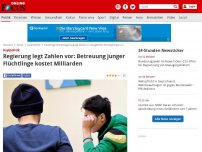 Bild zum Artikel: Asylpolitik - Regierung legt Zahlen vor: Betreuung unbegleiteter Minderjähriger kostet Milliarden