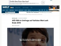 Bild zum Artikel: Nur noch 8,5 Prozent: AfD fällt in Umfrage auf tiefsten Wert seit Ende 2015