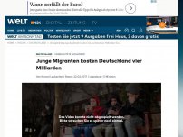 Bild zum Artikel: Unbegleitete Ausländer: Junge Migranten kosten Deutschland vier Milliarden