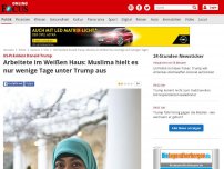 Bild zum Artikel: US-Präsident Donald Trump - Muslima im Weißen Haus kündigt nach wenigen Tagen unter neuen Regierung