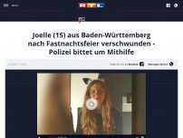Bild zum Artikel: Joelle (15) aus Baden-Württemberg nach Fastnachtsfeier verschwunden - Polizei bittet um Mithilfe