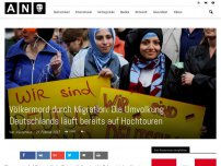 Bild zum Artikel: Völkermord durch Migration: Die Umvolkung Deutschlands läuft bereits auf Hochtouren