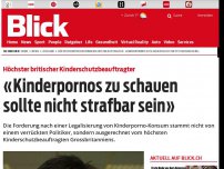 Bild zum Artikel: Höchster britischer Kinderschutzbeauftragter: «Kinderpornos zu schauen sollte nicht strafbar sein»