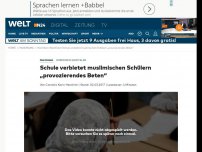 Bild zum Artikel: Nordrhein-Westfalen: Schule verbietet muslimischen Schülern 'provozierendes Beten'
