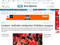 Bild zum Artikel: Lindner: Auftritte türkischer Politiker stoppen