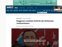 Bild zum Artikel: Wahlkampf: Gaggenau verbietet Auftritt des türkischen Justizministers