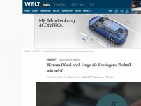 Bild zum Artikel: Selbstzünder-Debatte: Warum Diesel noch lange die überlegene Technik sein wird