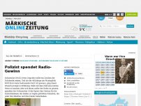 Bild zum Artikel: Polizist spendet Radio-Gewinn  (Schöneiche)