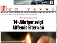 Bild zum Artikel: Teenager holte die Polizei - 14-Jähriger zeigt kiffende Eltern an