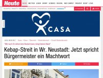 Bild zum Artikel: 'Wer nach 20 Jahren kein Deutsch kann, kriegt keinen Stand': Kebap-Streit in Wr. Neustadt: Jetzt spricht Bürgermeister ein Machtwort