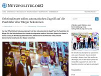 Bild zum Artikel: Geheimdienste sollen automatischen Zugriff auf die Passbilder aller Bürger bekommen