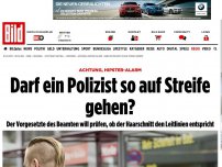 Bild zum Artikel: Achtung, Hipster-Alarm - Darf ein Polizist so auf Streife gehen?