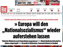 Bild zum Artikel: Sie wollte nach Rotterdam - Auto von türkischer Ministerin gestoppt