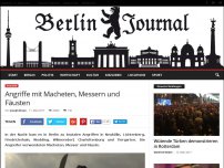 Bild zum Artikel: Angriffe mit Macheten, Messern und Fäusten