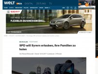 Bild zum Artikel: Flüchtlinge: SPD will Syrern erlauben, ihre Familien zu holen