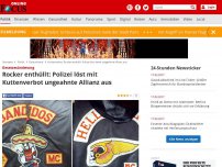 Bild zum Artikel: Gesetzesveränderung  - Rocker enthüllt: Polizei löst mit Kuttenverbot ungeahnte Allianz aus