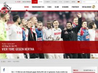 Bild zum Artikel: 1. FC Köln - Hertha BSC 4:2