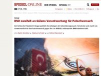 Bild zum Artikel: Türkei: BND zweifelt an Gülens Verantwortung für Putschversuch