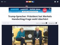 Bild zum Artikel: 'Er behandelt sie wie ein dummes Mädchen' – so war Merkels Besuch bei Trump