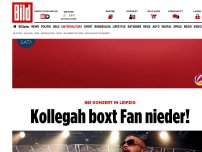 Bild zum Artikel: Bei Konzert in Leipzig - Kollegah boxt Fan nieder!