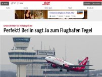 Bild zum Artikel: Perfekt! Berlin sagt Ja zum Flughafen Tegel