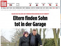 Bild zum Artikel: Vorwürfe an die Polizei - Eltern finden Sohn tot in der Garage