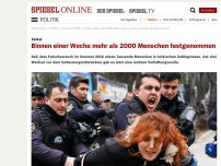 Bild zum Artikel: Türkei: Binnen einer Woche mehr als 2000 Menschen festgenommen