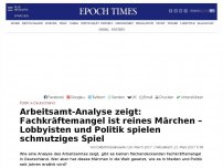 Bild zum Artikel: Arbeitsamt-Analyse zeigt: Fachkräftemangel ist reines Märchen – Lobbyisten und Politik spielen schmutziges Spiel