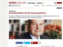 Bild zum Artikel: US-Öldynastie: David Rockefeller mit 101 Jahren gestorben