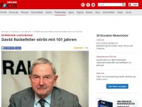 Bild zum Artikel: US-Milliardär und Ex-Banker - David Rockefeller stirbt mit 101 Jahren