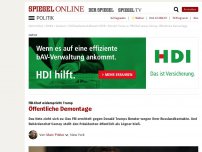 Bild zum Artikel: FBI-Chef widerspricht Trump: Öffentliche Demontage