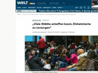 Bild zum Artikel: Migration: 'Viele Städte schaffen kaum, Einheimische zu versorgen'