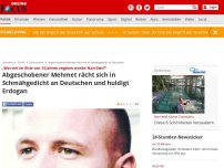 Bild zum Artikel: „Was mir im Alter von 14 Jahren angetan wurde: Nazi-Zeit!!“ - Abgeschobener Mehmet rächt sich in Schmähgedicht an Deutschen und huldigt Erdogan