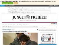 Bild zum Artikel: „Manche Asylbewerber haben 200 Fehlstunden“