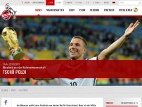 Bild zum Artikel: 1. FC Köln | Tschö Poldi