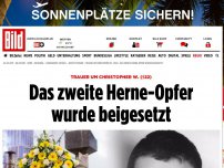 Bild zum Artikel: Trauer um Christopher W. - Heute wird das zweite Herne-Opfer beigesetzt