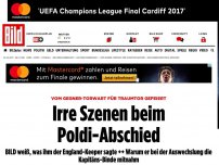 Bild zum Artikel: Traumtor zum Abschied - Sogar Englands Torwart feiert Poldi