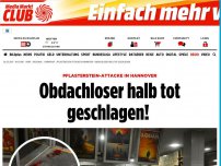 Bild zum Artikel: Pflasterstein-Attacke - Obdachloser halb tot geschlagen! 