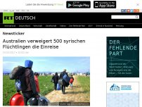 Bild zum Artikel: Australien verweigert 500 syrischen Flüchtlingen die Einreise