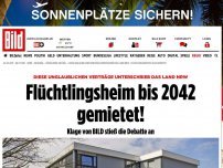 Bild zum Artikel: Unglaubliche Verträge - Flüchtlingsheim bis 2042 gemietet!