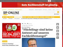 Bild zum Artikel: BA-Chef Weise - 'Flüchtlinge sind keine Antwort auf unseren Fachkräftemangel'