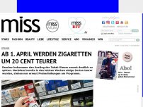 Bild zum Artikel: Ab 1. April werden Zigaretten um 20 Cent teurer