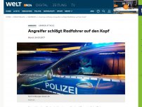 Bild zum Artikel: Hammer-Attacke: Angreifer schlägt Radfahrer auf den Kopf