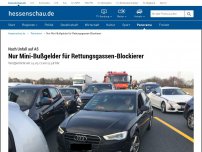 Bild zum Artikel: Nur Mini-Bußgelder für Rettungsgassen-Blockierer