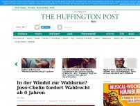 Bild zum Artikel: In der Windel zur Wahlurne? Juso-Chefin fordert Wahlrecht ab 0 Jahren