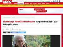 Bild zum Artikel: Hamburgs netteste Nachbarn: Täglich schwebt das Frühstück ein