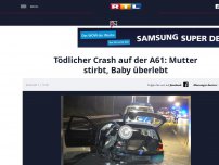 Bild zum Artikel: Tödlicher Crash auf der A61: Mutter stirbt, Baby überlebt